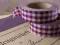 Taśma samoprzylepna w fioletową kratkę - Brocante