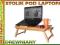 CH45 STOLIK DREWNIANY POD LAPTOP REGULACJA BAMBUS