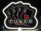 Reklama Neon POKER Room  BAR prezenter szyld
