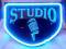 Reklama Neon STUDIO / ON AIR / DJ  prezenter szyld