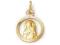 Złoty medalik pr. 585 Matka Boska z Jezusem