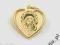 ZŁOTY MEDALIK GRAWER SERDUSZKO ZŁOTE SERCE CHRZEST