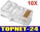 10SZT KOŃCÓWKA KOŃCÓWKI WTYK WTYKI RJ45 RJ-45