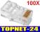 100SZT KOŃCÓWKA KOŃCÓWKI WTYK WTYKI RJ45 RJ-45