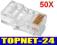 50SZT KOŃCÓWKA KOŃCÓWKI WTYK WTYKI RJ45 RJ-45