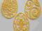 (0032) [trinket_tt]JAJKA AŻUROWE ŻÓŁTE (*3X) 3szt