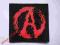 ANARCHIA  -  naszywka, sitodruk ! punk rock