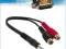 JACK 3,5mm - RCA STEREO GNIAZDO 0,2m