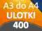 ULOTKI A3 SKŁADANE do A4 400 szt PREMIUM 170g