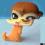 Littlest Pet Shop LPS Figurka surykatka welur