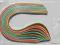 CafeCraft PASKI do quillingu 5mm 250szt QUILLING