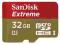 SANDISK MICRO SD 32GB EXTREME Class 10 + ADAPTER