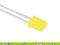 Dioda LED 2x5mm żółta 45 10szt.