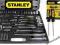 STANLEY ZESTAW KLUCZY KLUCZE NASADOWE 75 +WKRĘTAKI