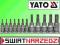 YATO Klucze trzpieniowe TORX 12cz. na szynie 0430
