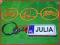 JULIA - brelok imię imienny zawieszka klucz logo