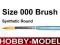 PĘDZEL PĘDZELKI Modelarskie ITALERI nr 000 okrągły