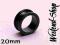 UC ODKRĘCANY TUNEL STAL BLACK 20MM