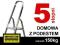 Drabina domowa 5 stopni 150kg bsda stopniowa