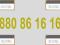 -- 880 86 16 16 -- ZŁOTY NUMER HEYAH, F. VAT 23%
