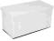 Siedzisko, pufa biała, skrzynka 