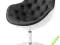 FOTEL OBROTOWY PEZZO PIKOWANY BIAŁO CZARNY  D2