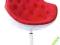 FOTEL OBROTOWY PEZZO PIKOWANY BIAŁO CZERWONY  D2