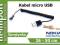 Kabel microUSB sprężyna CA101 C301 C3 C2 E52 LUMIA