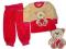 CUDOWNY 2cz. komplet welurowy dres dresik MISIO 74