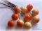MORELOWE JAGÓDKI kulki na druciku ~ 10 sztuk