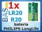 Bateria PHILIPS LongLife R20 _ 1,5V