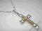 Łańcuszek pancerka 60cm + krzyżyk, 12 g SREBRO 925