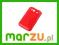 Pokrowiec PLASTIK HTC WILDFIRE S CZERWONY