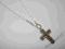 Łańcuszek pancerka 60cm + krzyżyk 7,9 g SREBRO 925