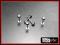 KOLCZYK DO BRODY labret srebrny CYRKONIA 1,2x8mm