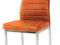 KRZESŁO METALOWE H-261 POMARAŃCZ EKOSKÓRA KRZESŁA