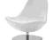 IKEA TIRUP - biały fotel skórzany &gt;OKAZJA&lt;