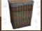 KOSZ WIKLINOWY brązowy KUFER pranie bieliznę 60cm