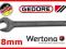 KLUCZ PŁASKI JEDNOSTRONNY 8mm GEDORE