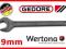 KLUCZ PŁASKI JEDNOSTRONNY 9mm GEDORE