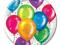 Talerzyki Kolorowe balony - 23 cm - 8 szt Urodziny