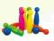 MZK Kręgle Duże 31 cm 9 szt. + 2 kule Mochtoys