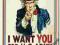 Pocztówka kartka I WANT YOU MIELEC RABKA