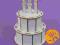 Ozdobny Tort urodzinowy 3D - rękodzieło