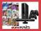 KONSOLA XBOX 360 250GB E KINECT + 50 GIER 2 PADY