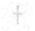 Srebrna zawieszka KRZYŻYK KRZYŻ