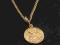 Medalik Pozłacany MATKA BOSKA + Pancerka Łańcuszek