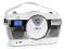 AUNA RCD-70 RADIO RETRO FM USB CD Baterie Białe