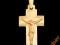 wisiorek złoty PIĘKNY KRZYŻYK pr585 GRATISY