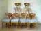 STÓŁ 6 KRZESEŁ BIEDERMEIER W JESIONIE